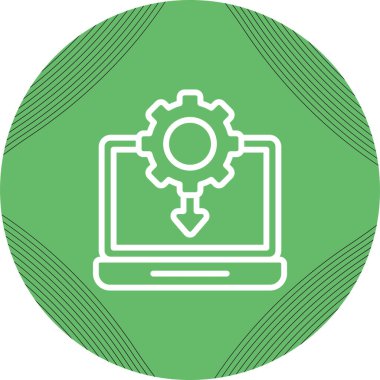 Aygıt Sürücüsü web simgesi vektör çizimi