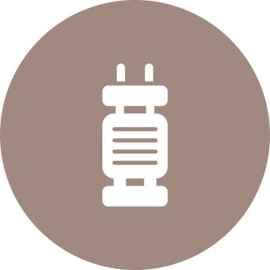 Kapasitör web simgesinin vektör illüstrasyonu