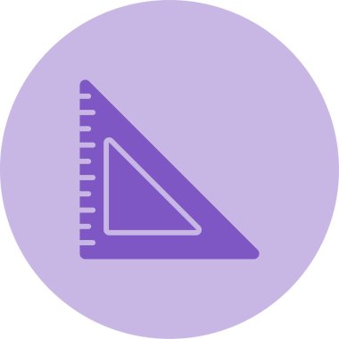 Üçgen cetvel kutsal kişilerin resmi, vektör çizim 