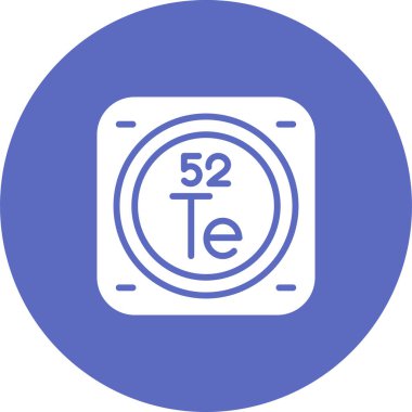 Periyodik tablonun kimyasal elementinin web illüstrasyonu