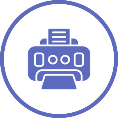 Yazıcı web simge vektör çizim 