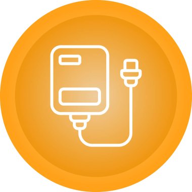 dış sabit sürücü simgesi, vektör çizim  