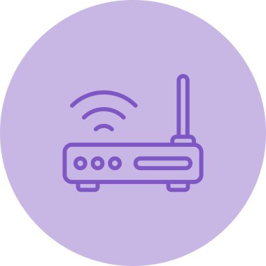 WiFi yönlendirici kutsal kişilerin resmi, vektör çizim     