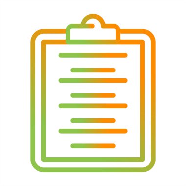 Yazı tahtası. Web simgesi basit illüstrasyon