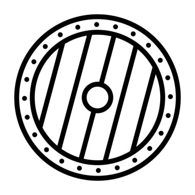 Kalkanın basit vektör simgesi, güvenlik kavramı