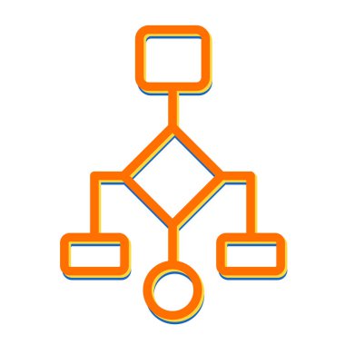 Bağlılık Diyagramı Simgesi İşaret Vektörü