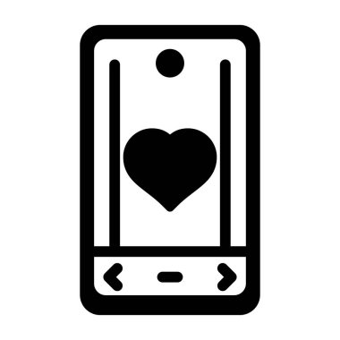 akıllı telefon web simgesi vektör çizimi 