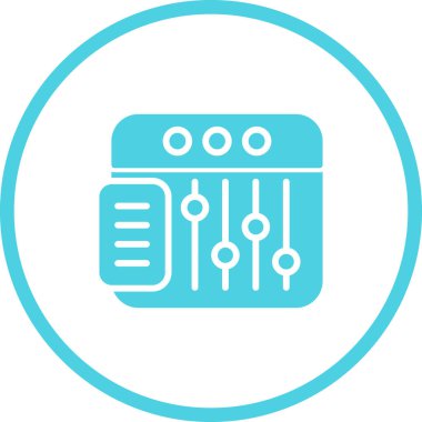 Tarayıcı web simgesi, basit illüstrasyon