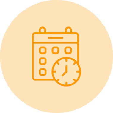 Takvim kilitlendi. Web simgesi basit illüstrasyon