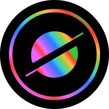 Yıldız modern simgesinin vektör illüstrasyonu. Stellar, herhangi bir para birimi çifti arasında işlem yapılmasını sağlayan bir kripto para birimi protokolüdür..