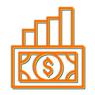 Maliyet web simgesi basit illüstrasyon