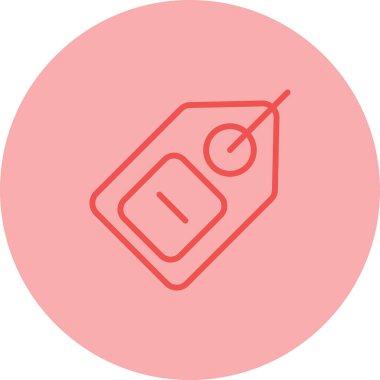 etiket web simgesi vektör illüstrasyonu 