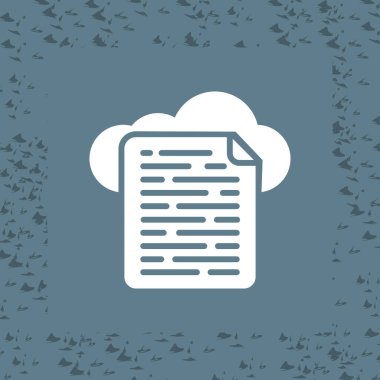 Bulut Veri Web simgesi basit tasarım