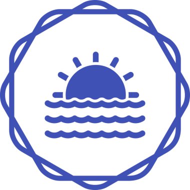  Gün batımı web simge vektör çizim  