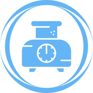 Tost makinesi web simgesi, basit vektör illüstrasyonu