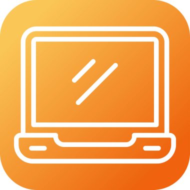 Bilgisayar Simgesi Soyut Arkaplanda İzole Edildi