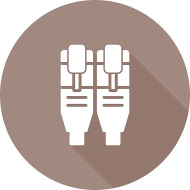 Ethernet web simgesinin vektör illüstrasyonu