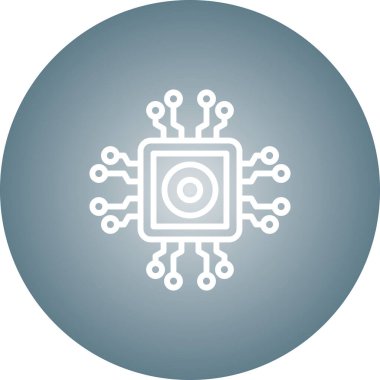 Çip. Web simgesi basit illüstrasyon 