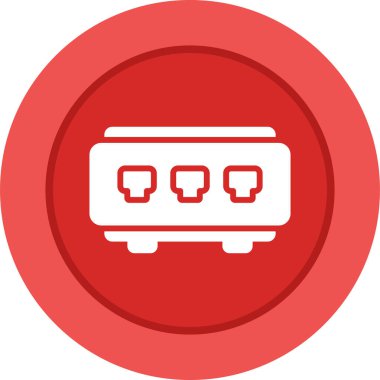 RF Yönlendirici Endüstriyel Ağ Anahtarı İletişim Vektörü Simgesi Tasarımı