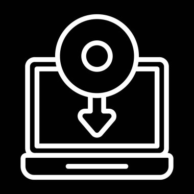  Yazılım Kurulumu Web simgesi, vektör illüstrasyonu