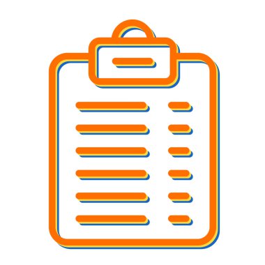 Belge. Web simgesi basit illüstrasyon