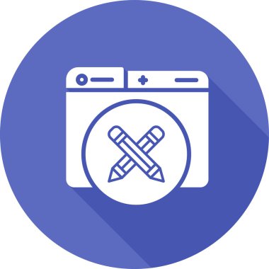 Beyaz Arkaplanda Araç Simgesi ve Vektör Resmini Düzenle 