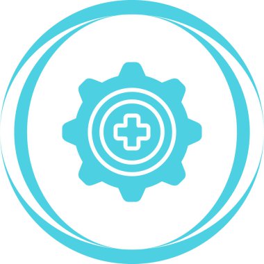 Simge, web düğmesi, basit vektör illüstrasyonu ayarlanıyor