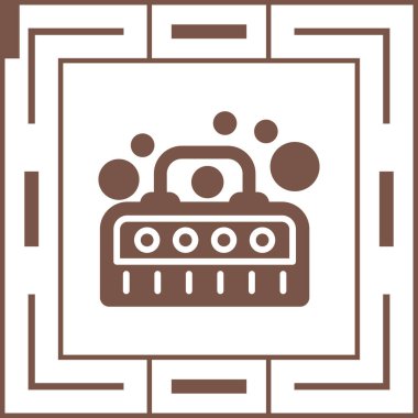 Kabarcık Makinesi simgesi, vektör illüstrasyonu  