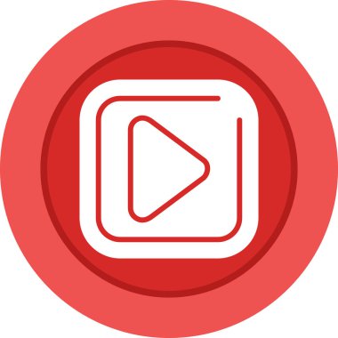 kare simgesi, vektör illüstrasyonunu çal