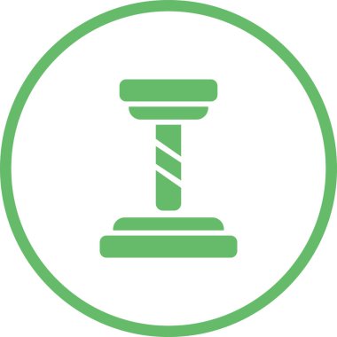Sondaj makinesi logosu, üretim. Vektör illüstrasyonu