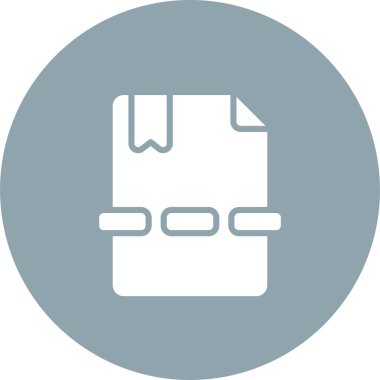 belge sayfa simgesi, vektör illüstrasyonu basit tasarım