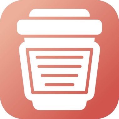 kahve fincanı simgesi web basit illüstrasyon