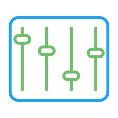 Equalizer ağ simgesinin vektör illüstrasyonu