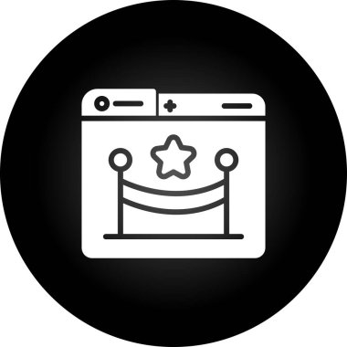 Olay Web simgesi, basit illüstrasyon