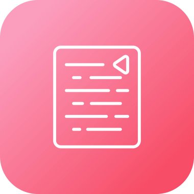 Belge. Web simgesi basit tasarım 