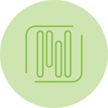 Satır simgesi, logo tasarım şablonu, vektör illüstrasyonu