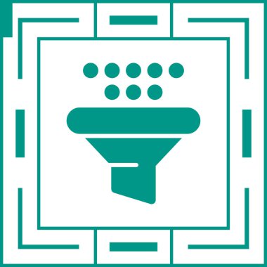 Filtre ağ simgesi, basit vektör illüstrasyonu