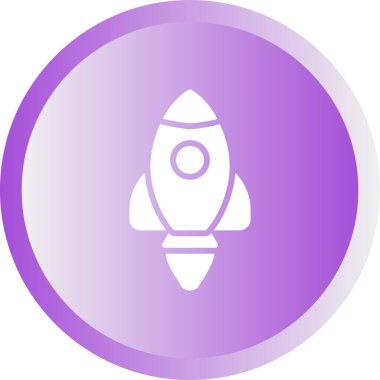 Roket yemeği. Web simgesi basit illüstrasyon 
