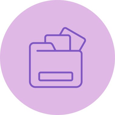 Belge Depolama, dizin simgesi, vektör illüstrasyonu