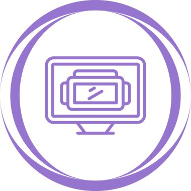 Benzersiz Kamera Vektörü Kabartma Simgesi