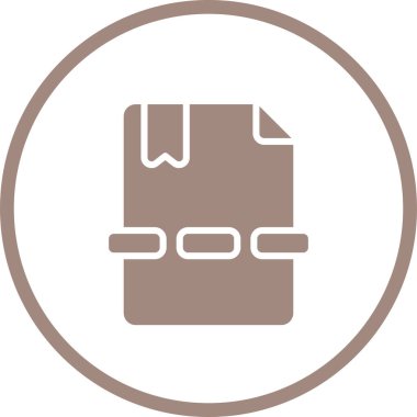 belge sayfa simgesi, vektör illüstrasyonu basit tasarım