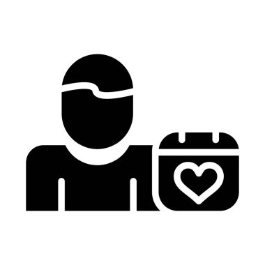 Olay Planlayıcısı Web simgesi vektör illüstrasyonu