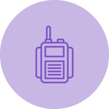 El kumandalı telsiz. Web simgesi vektör illüstrasyonu