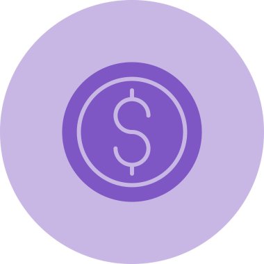 Dolar simgesi vektör illüstrasyonu