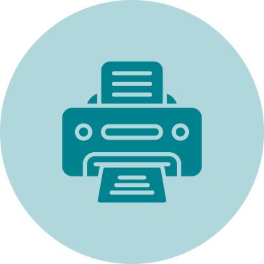 Yazıcı web simge vektör çizim 