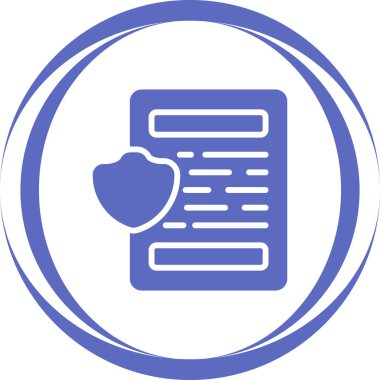 Belge simgesinin vektör illüstrasyonu