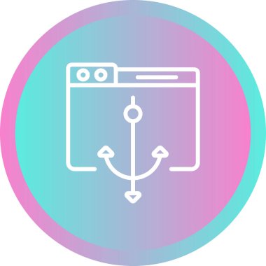 Web sitesi İnşa Simgesi. Web Geliştirme Kodlama Çizgi Çizgisi Mühendislik Uygulamaları ve Web Siteleri için Sanat Vektörü Simgesi