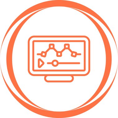 Modern görüntü düzenleme simgesinin vektör illüstrasyonu