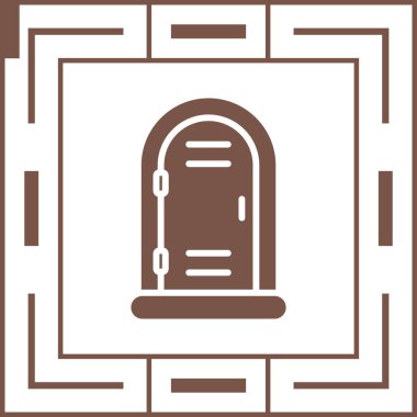 Acil tuvalet. Web simgesi basit illüstrasyon