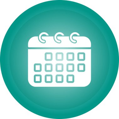 Takvim. Web simgesi basit illüstrasyon 